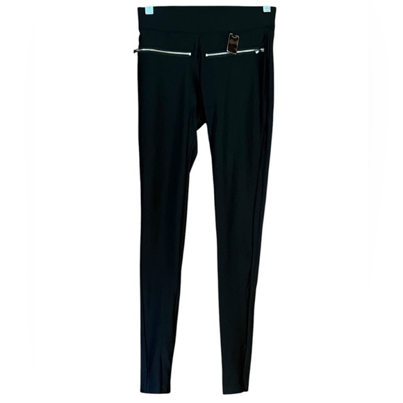 Thomas Wylde Pants - THOMAS WYLDE BLACK LEGGING GOLD ZIP POCKETS GREAT COND SIZE  XS